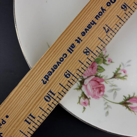 Royal Wilton 22K Gold Trim Vintage Floral Plate 10 Inch Round - Picture 7 of 8